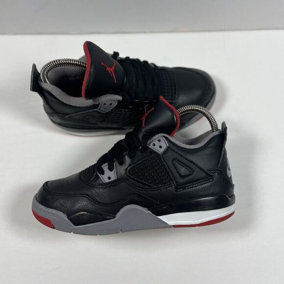 Nike Air Jordan 4 Retro "Bred Reimagined" Sz 13C Toddler OG RARE MJ (BQ7669-006) - Picture 2 of 7